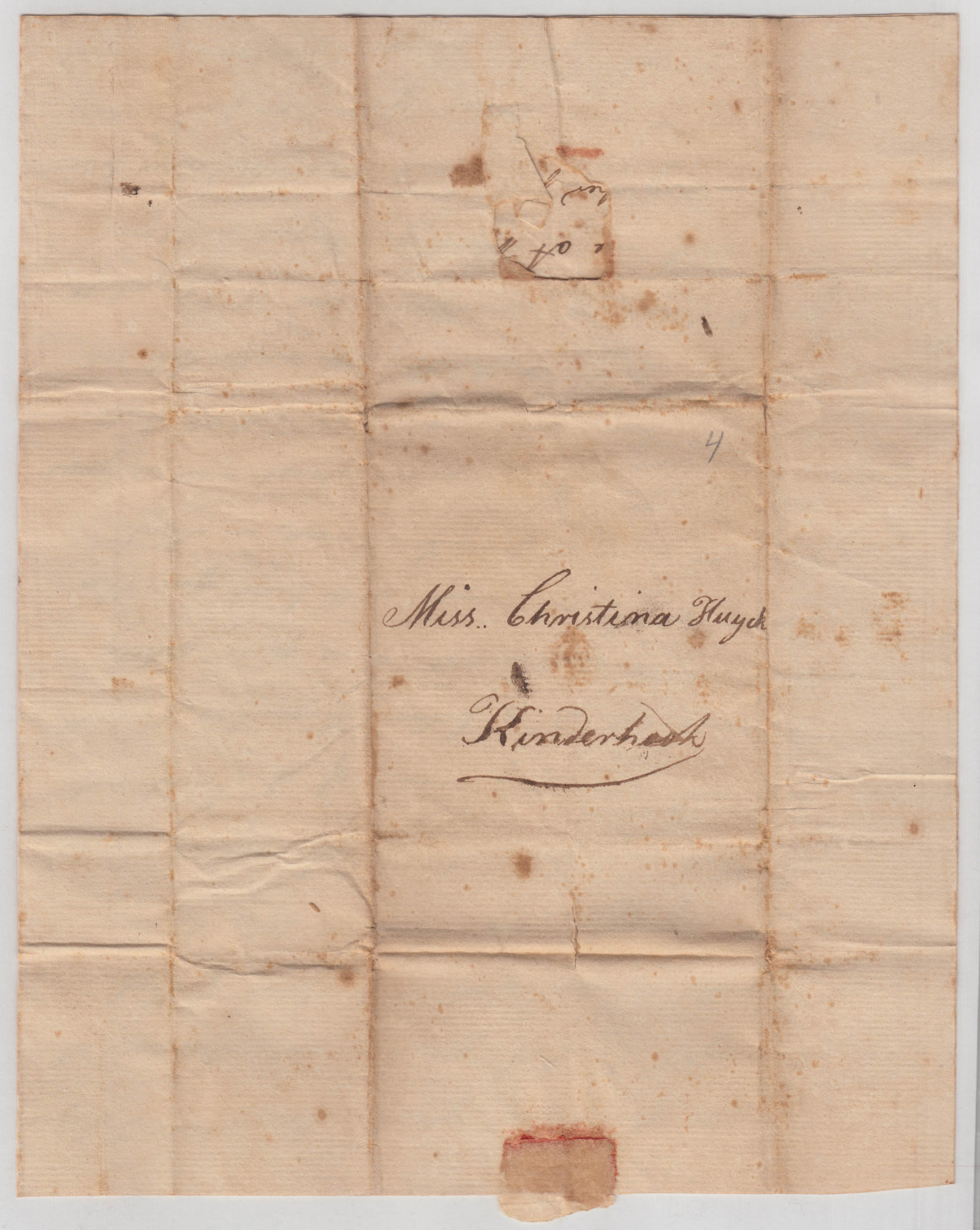 BH034, 1810-10-24 Letter, James Huyck Writes His Mother from Gt Barrigton